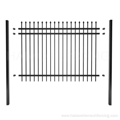 Christmas decorative steel tube picket fence panel